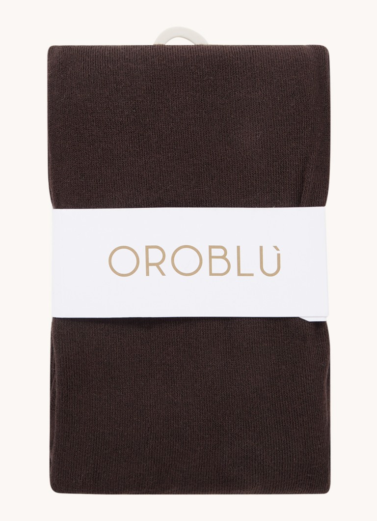 Oroblu Dames Cheryl maillot in kasjmierblend in de kleur Bruin, maat: XL