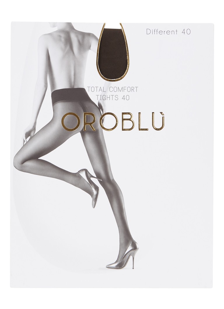 Oroblu Dames Different panty in 40 denier brown in de kleur Bruin, maat: S