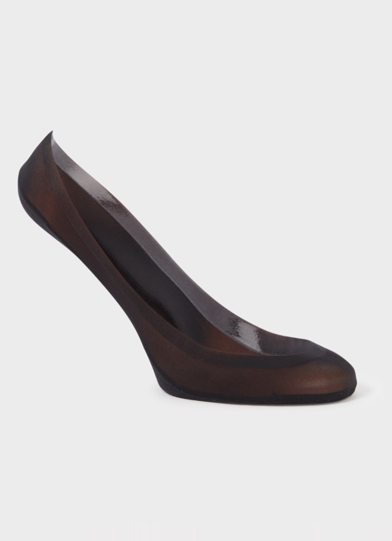 Oroblu Dames Invisible kousenvoetje in 2-pack in de kleur Zwart, maat: 35-38