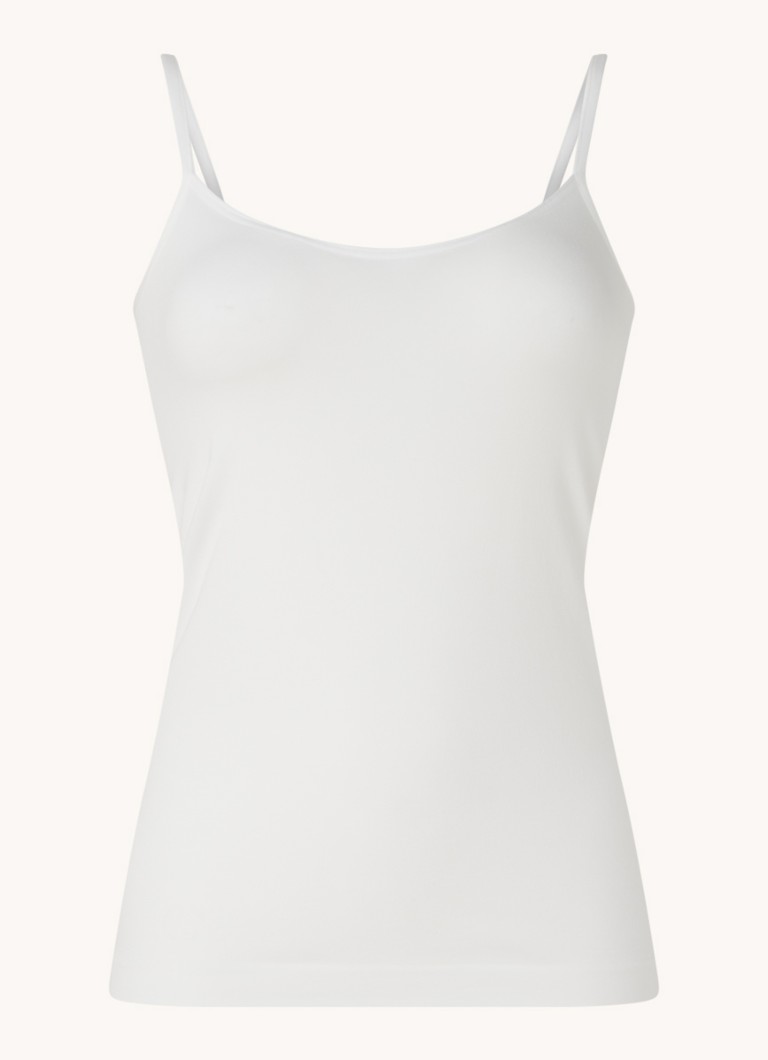 Wolford Dames Aurora Hawaii spaghettitop in de kleur Wit