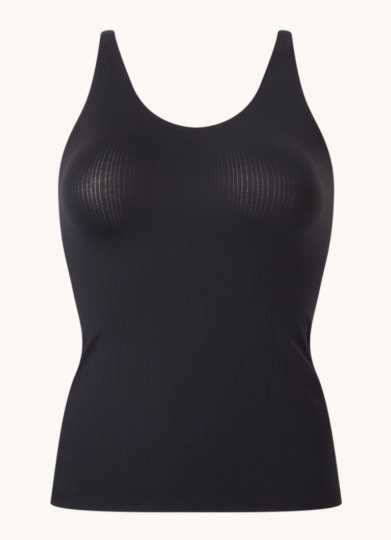 Wolford Dames Beauty Cotton tanktop in de kleur Zwart