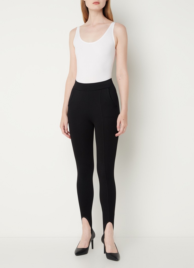 Wolford Dames Beauty Cotton mouwloze stringbody in de kleur Wit
