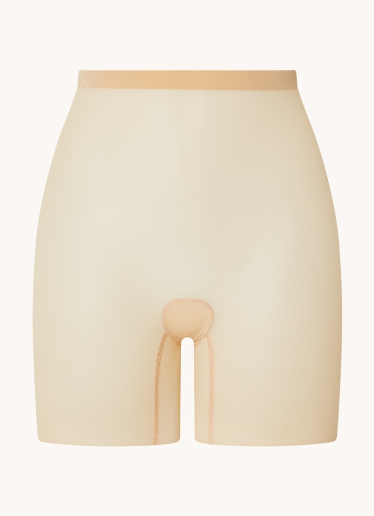 Wolford Dames Tulle Control corrigerende short van mesh in de kleur Creme