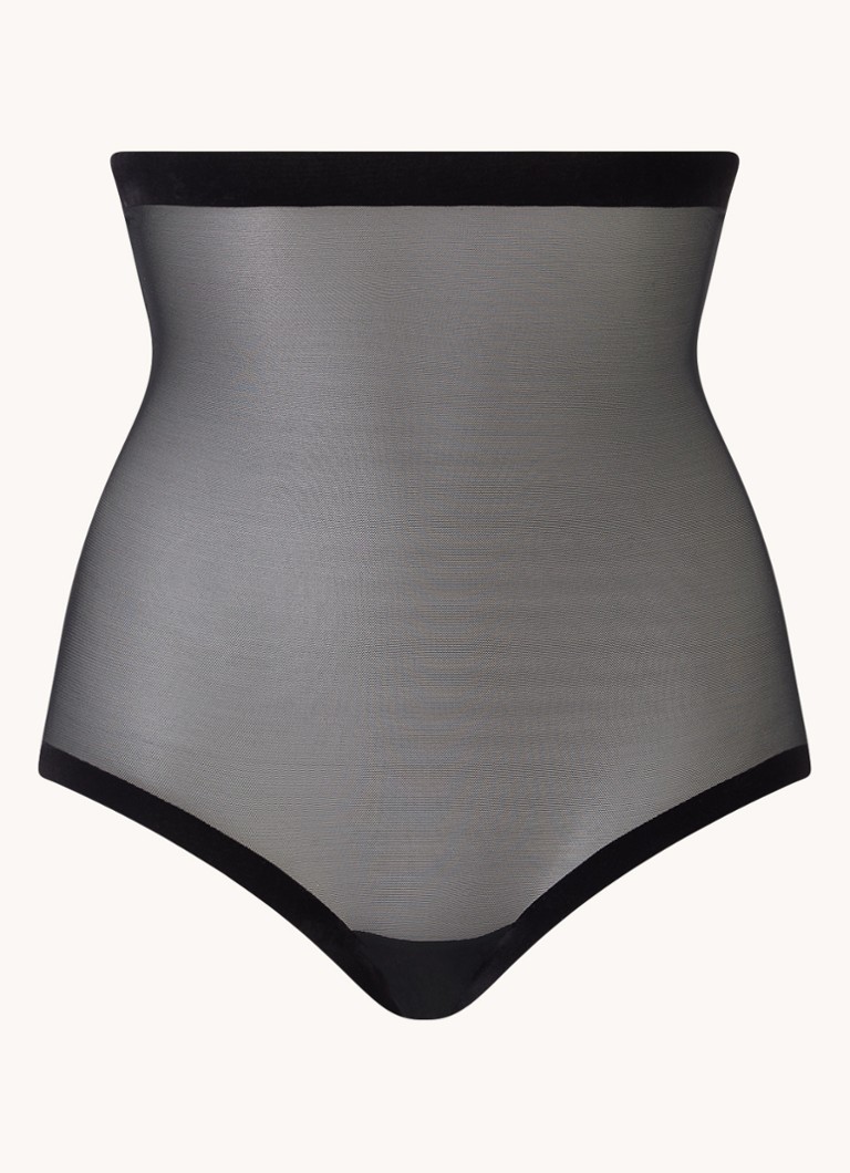 Wolford Dames Tulle Control corrigerende tailleslip van mesh in de kleur Zwart