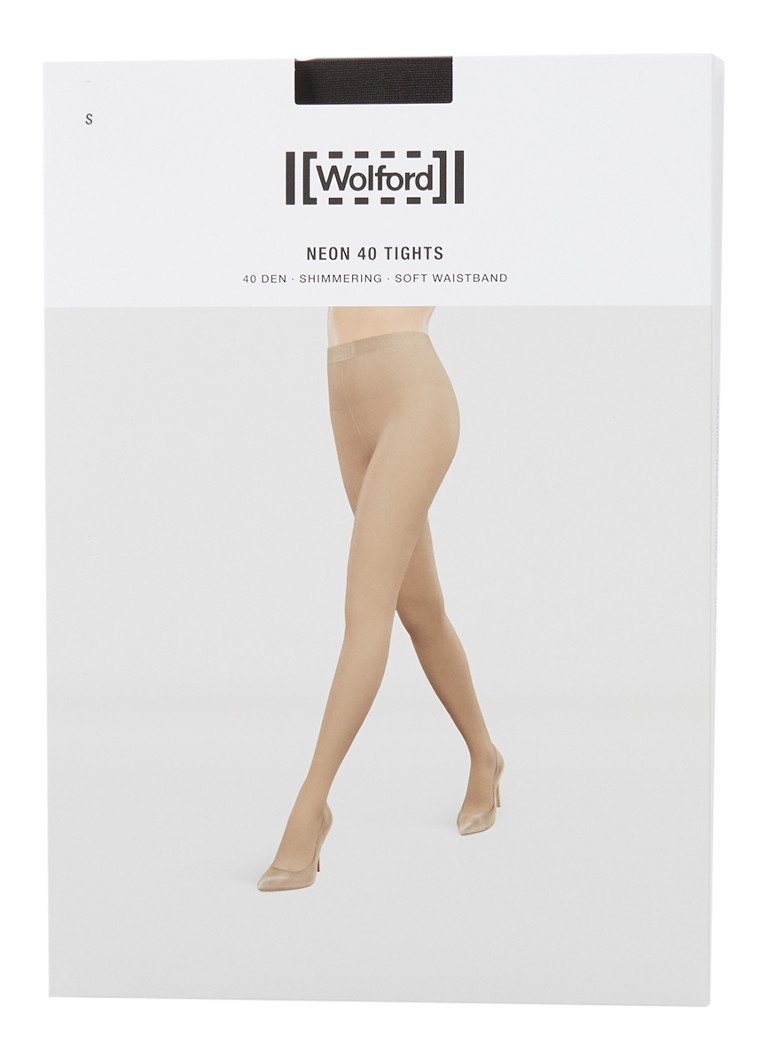 Wolford Dames Neon panty in 40 denier in de kleur Donkergrijs