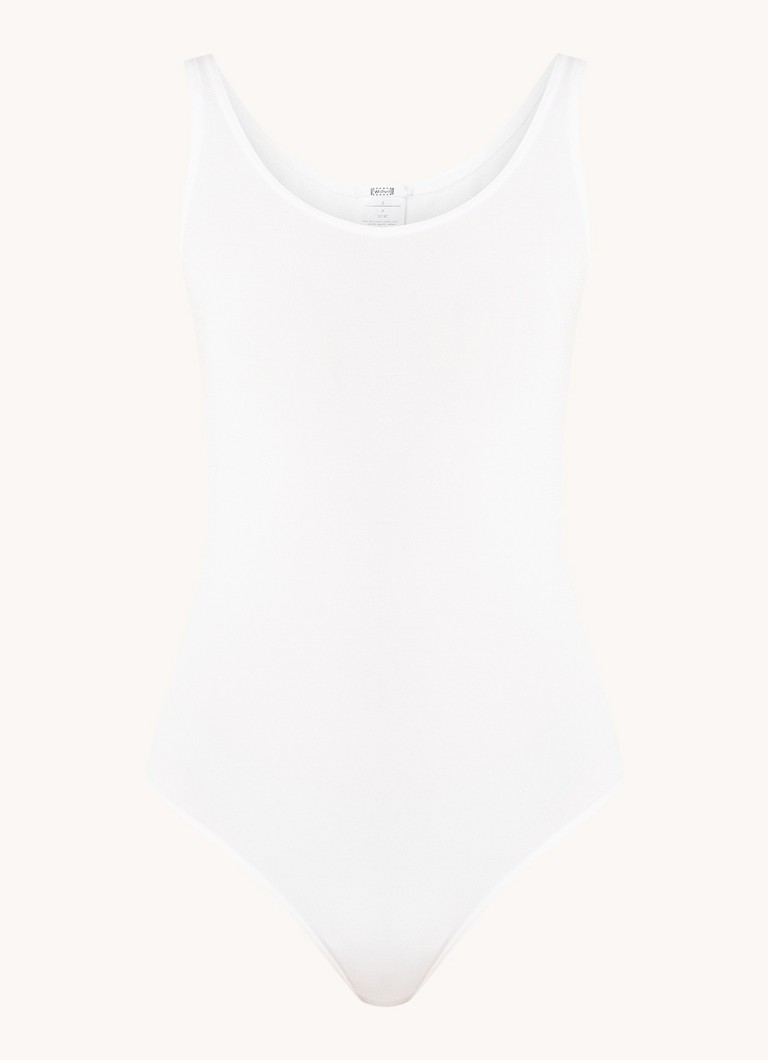 Wolford Dames Jamaika body met ronde hals in de kleur Wit