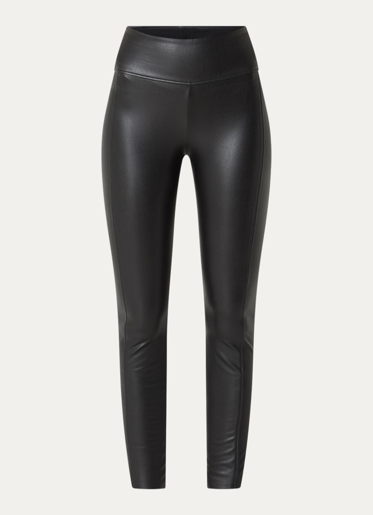 Wolford Dames Edie Forming high waist skinny fit legging van imitatieleer in de kleur Zwart