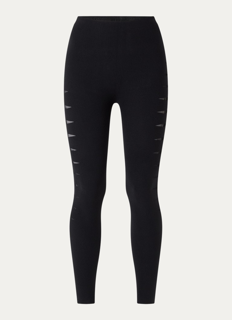 Wolford Dames Slash high waist skinny fit legging in de kleur Zwart