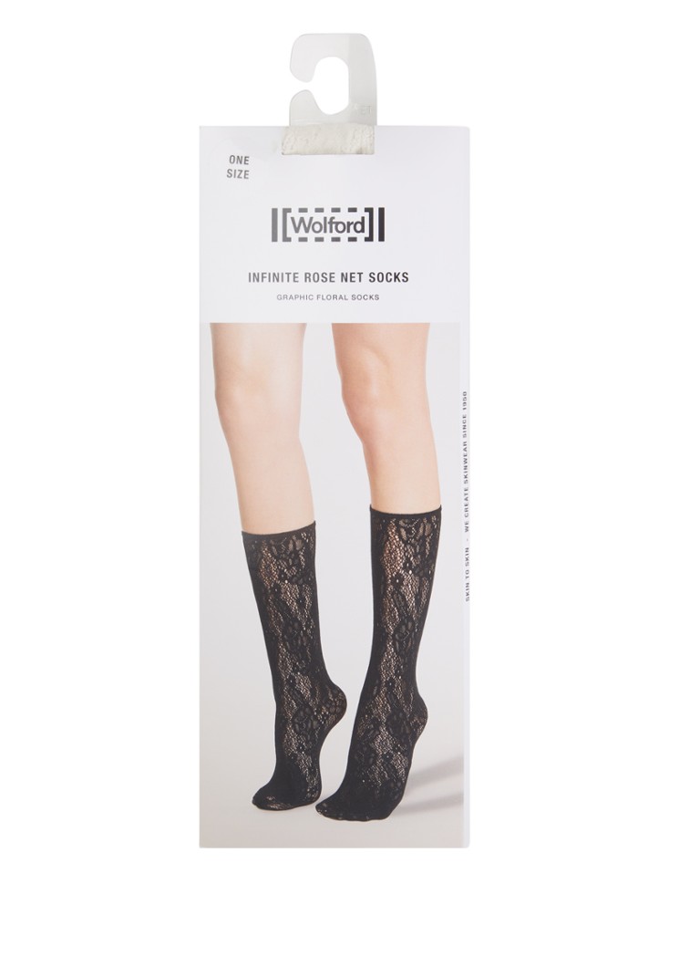 Wolford Dames Infinite Rose pantysokken in de kleur Gebroken wit