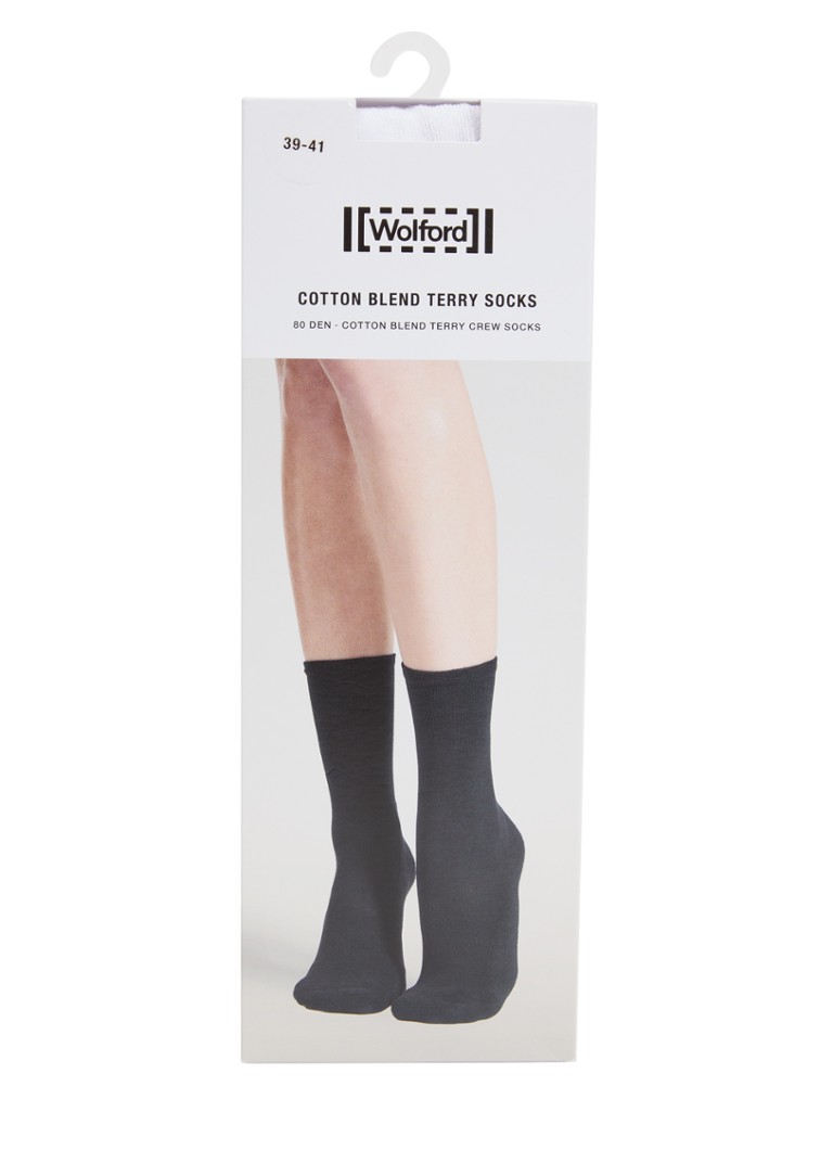 Wolford Dames Terry sokken in katoenblend in de kleur Wit