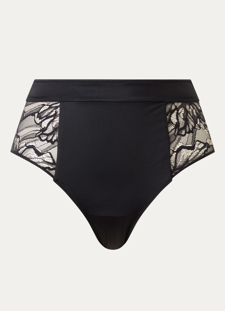 Wolford Dames Contour high waisted hipster met kant in de kleur Zwart