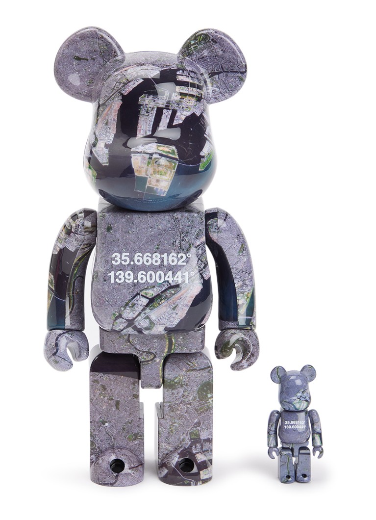 Bearbrick Gewelddadige Beer Blokken Gemarmerd-Witte Beer Model 400% Handgemaakt Collectible Toy Gift Mode-sieraden Sculptuur 28cm