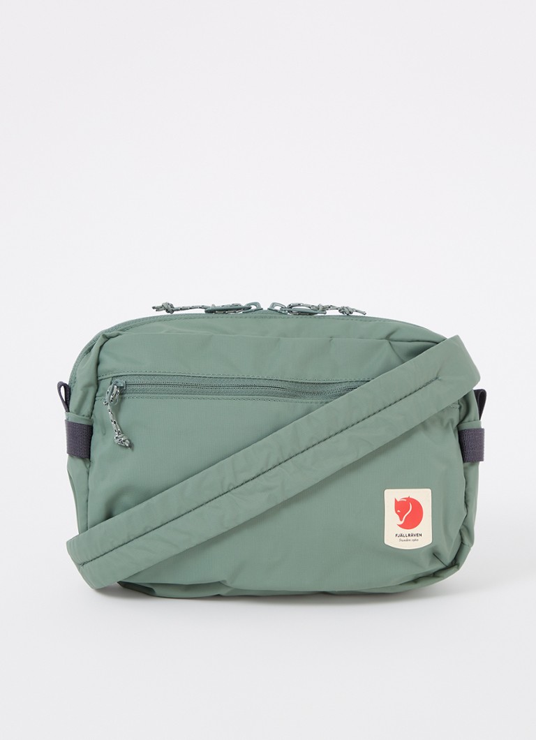 Fjällräven Dames High Coast crossbodytas met logo in de kleur Lichtgroen, maat: 1maat