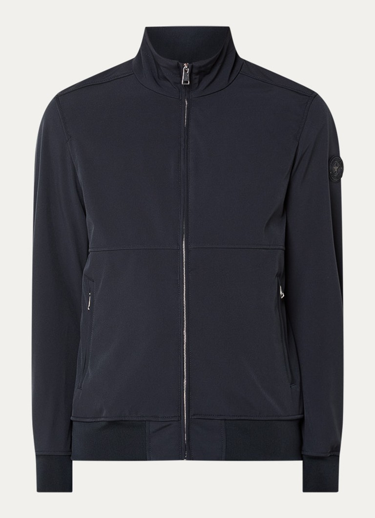Airforce Heren Aero softshell jack met ritszakken in de kleur Donkerblauw, maat: S