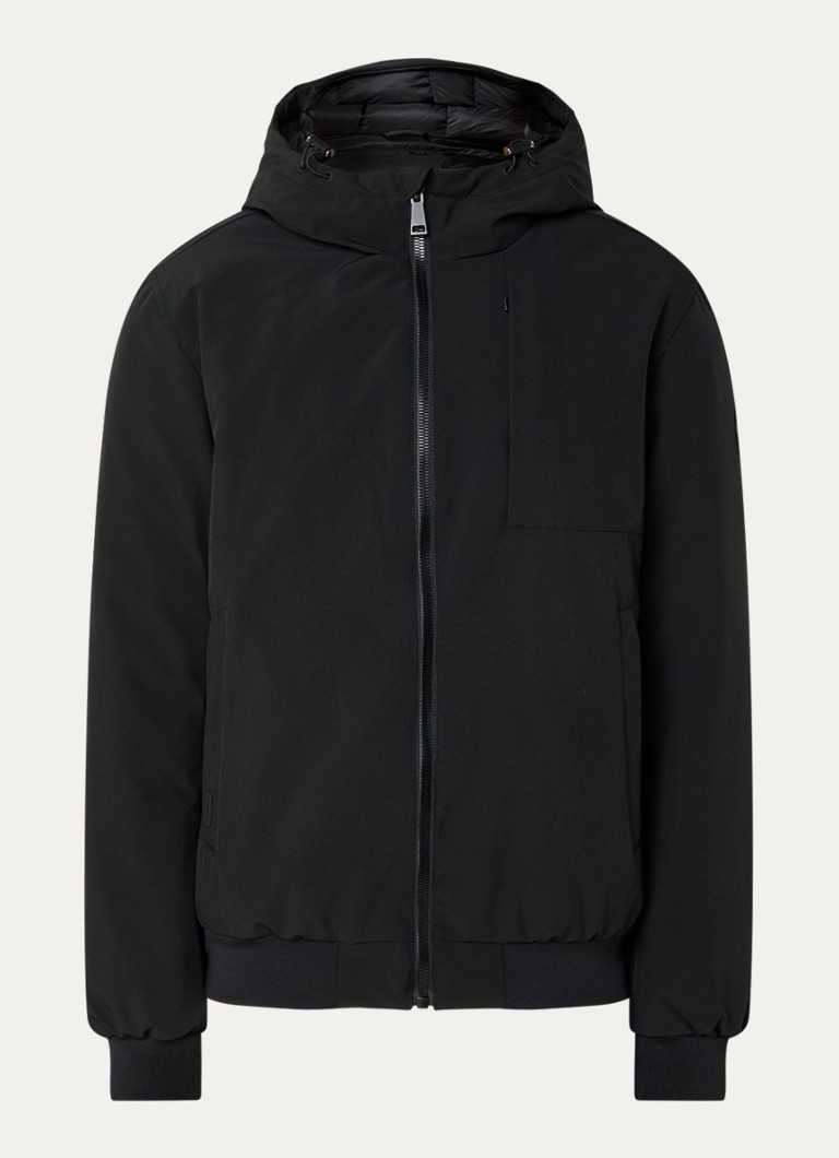 Airforce Heren Reversible jack met capuchon in de kleur Zwart, maat: XXL
