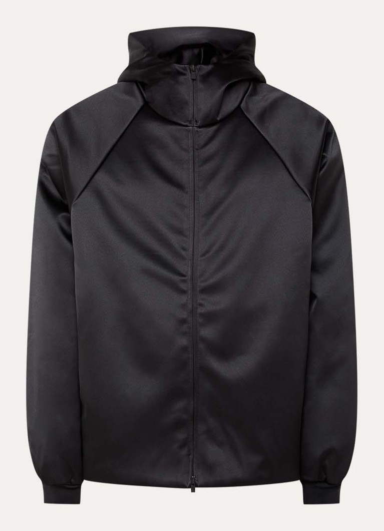 Fear of God Essentials Heren Gewatteerd jack met capuchon in de kleur Zwart, maat: XL