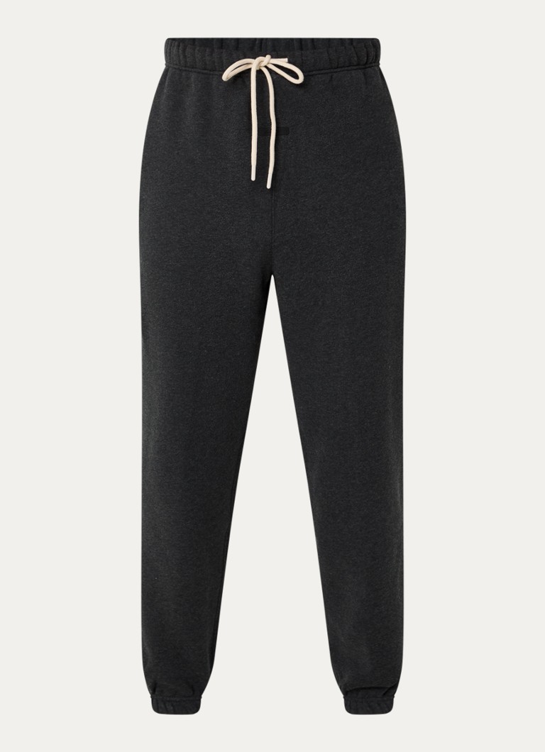 Fear of God Essentials Heren Tapered fit joggingsbroek met steekzakken in de kleur Antraciet, maat: XL
