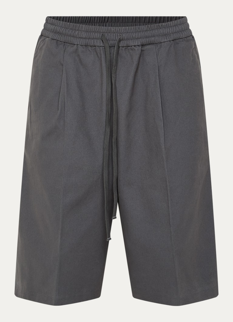 Fear of God Essentials Heren Twill straight fit korte broek met steekzakken in de kleur Donkergrijs, maat: S