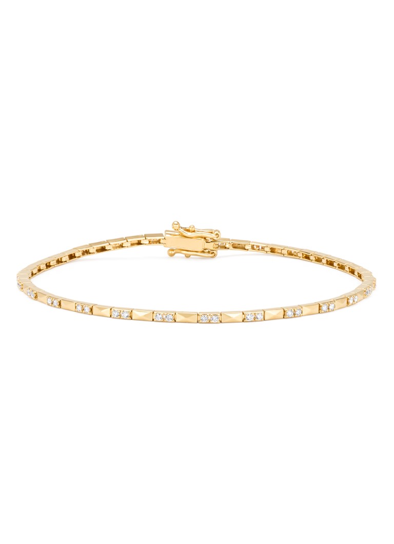 Diamond Point Dames Geelgouden armband, 0.32 ct diamant, Ensemble in de kleur Geelgoud