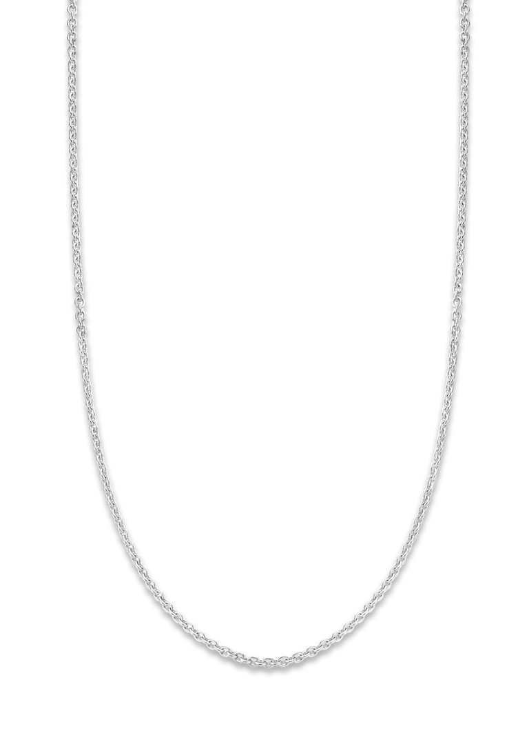 Diamond Point Dames Witgouden jasseron collier Timeless Treasures (50cm) in de kleur Witgoud