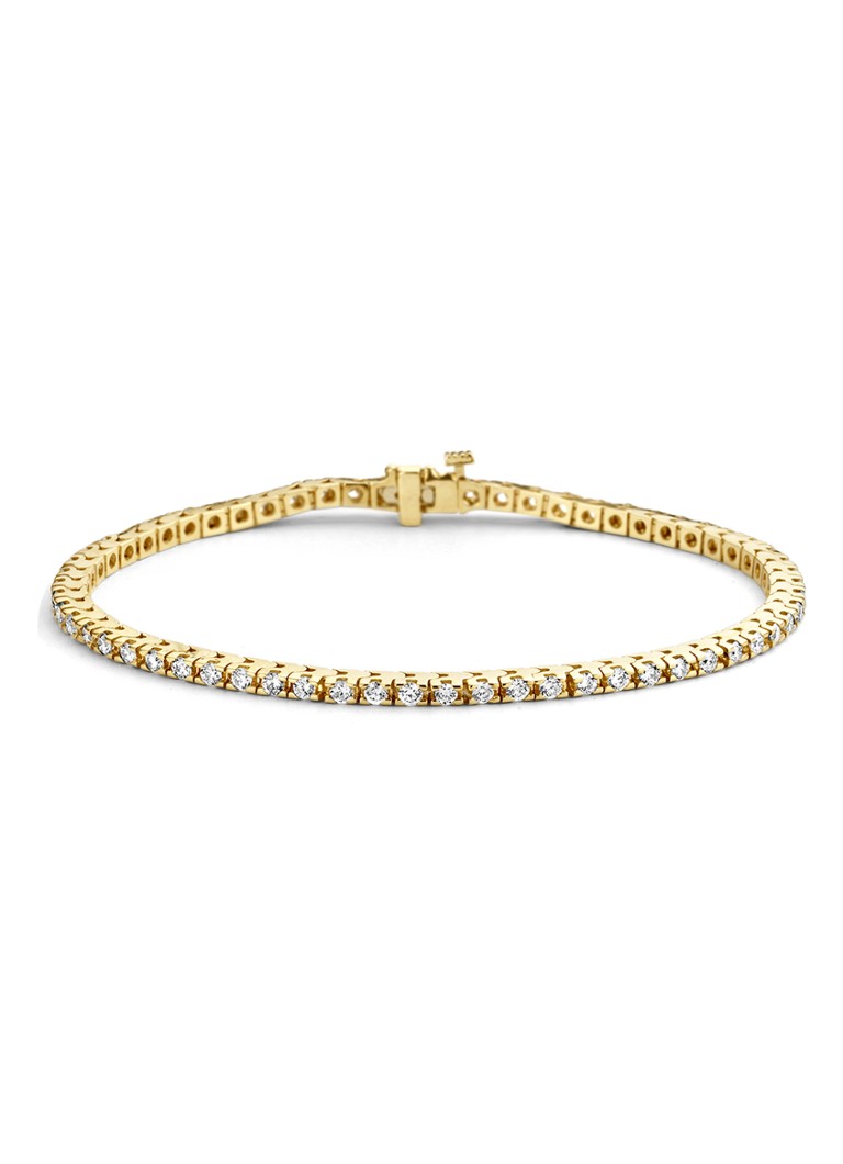 Diamond Point Dames Tennisarmband, 2.00 ct in de kleur Geelgoud