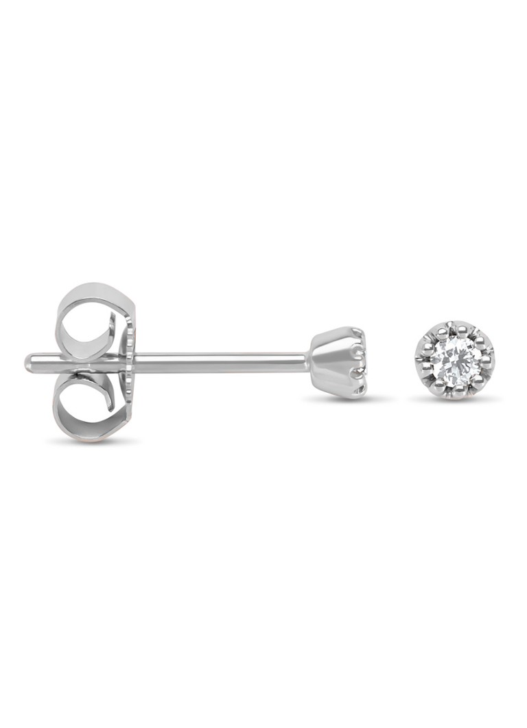 Diamond Point Dames Witgouden oorsieraden 0.06 ct diamant Joy in de kleur Witgoud