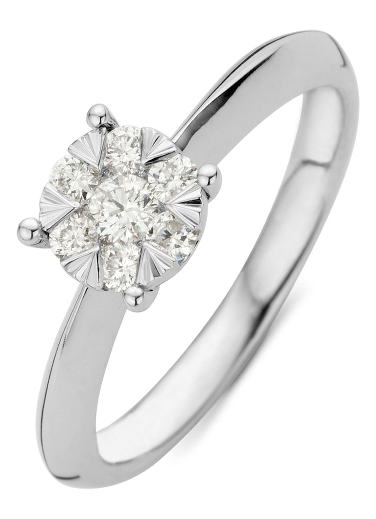 Diamond Point Dames Witgouden ring, 0.28 ct diamant, Enchanted in de kleur Witgoud