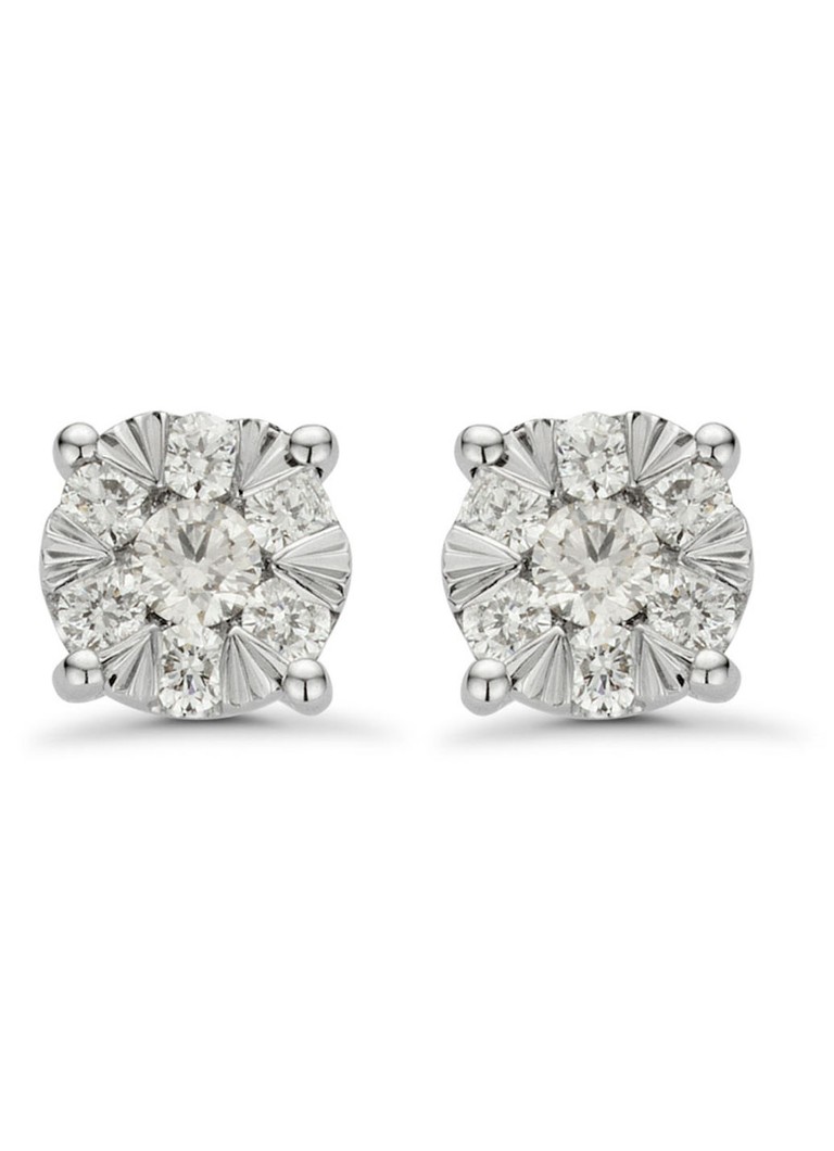Diamond Point Dames Gouden oorsieraden, 0.27 ct diamant, Enchanted in de kleur Geelgoud