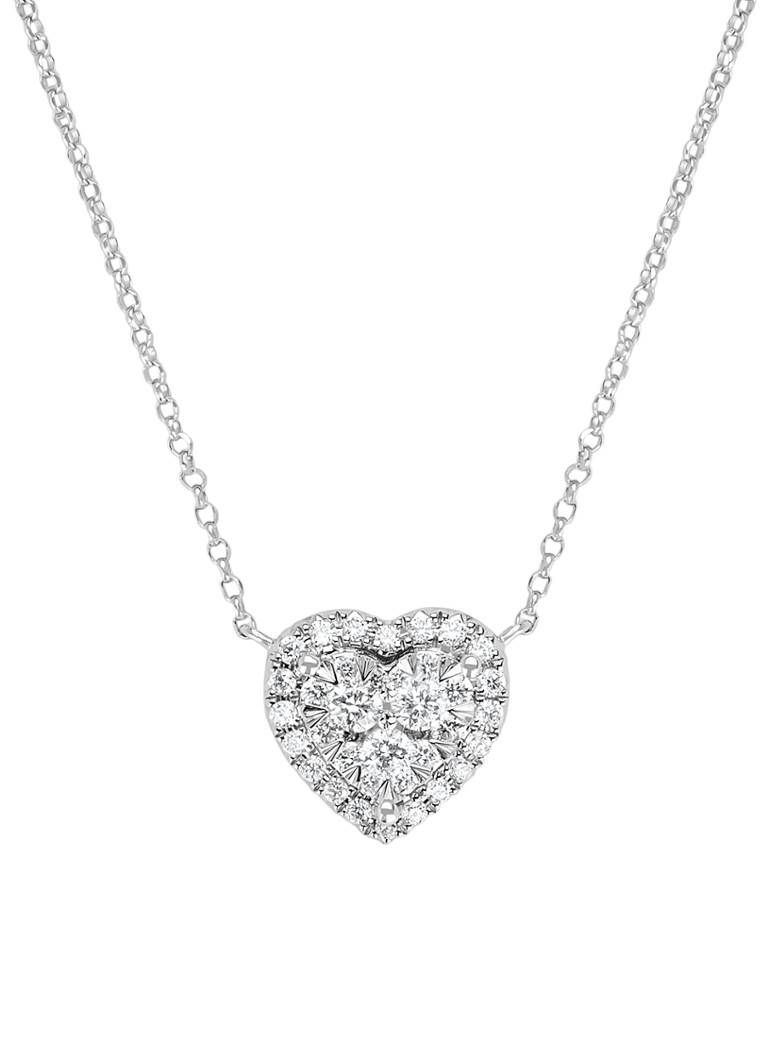 Diamond Point Dames Witgouden collier 0.30 ct diamant Enchanted in de kleur Witgoud