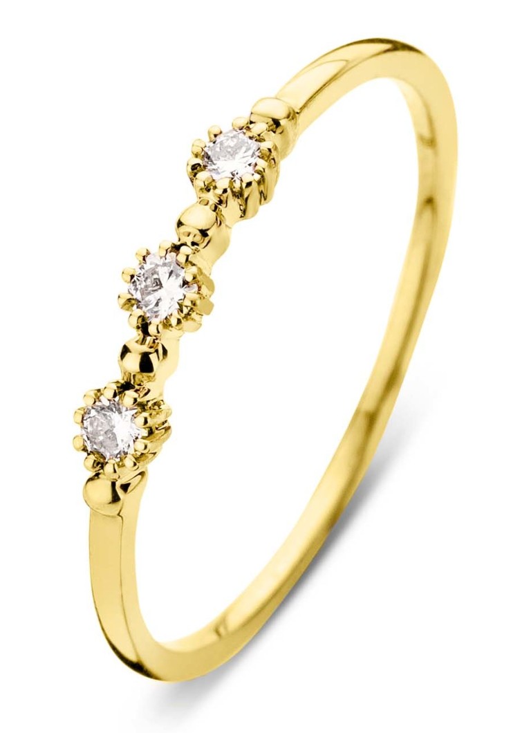 Diamond Point Dames Geelgouden ring 0.10 ct diamant Joy in de kleur Goud