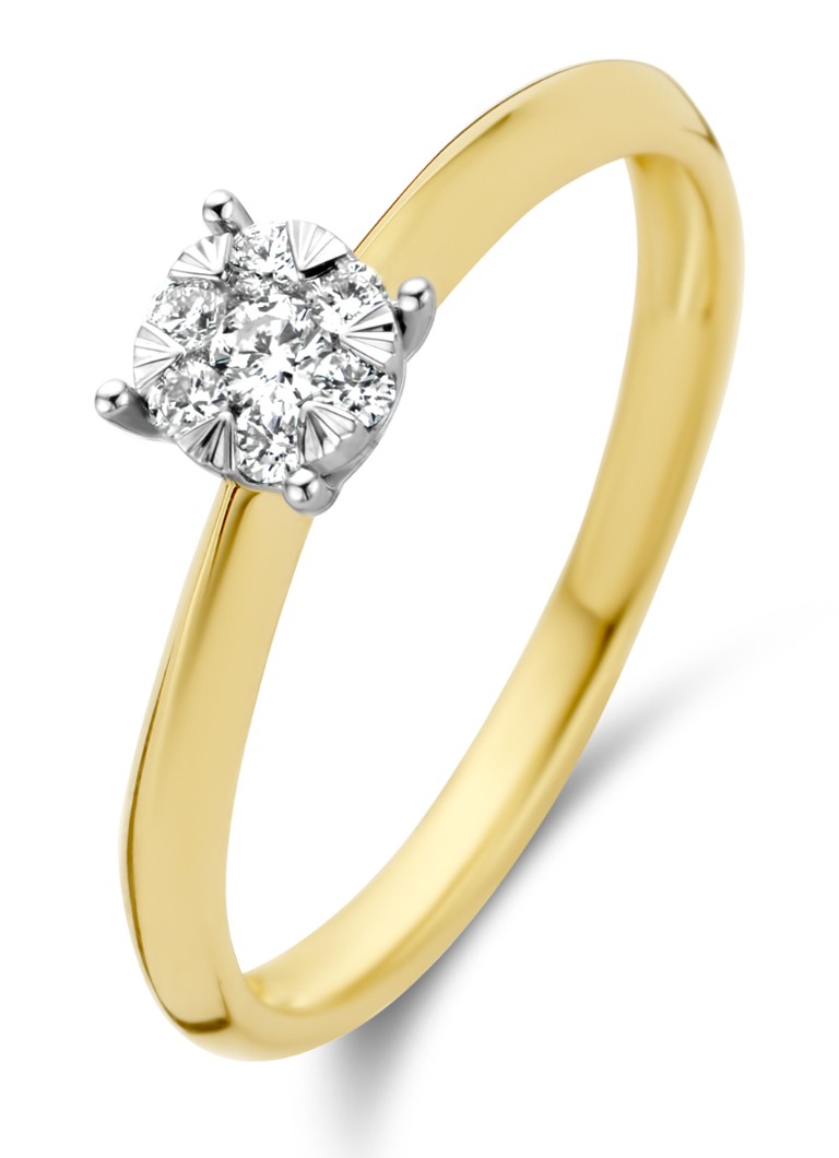 Diamond Point Dames Gouden ring 0.17 ct diamant Enchanted in de kleur Goud