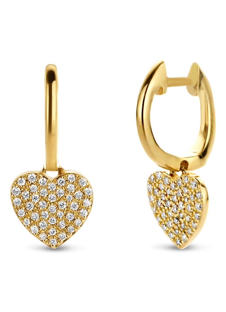 Diamond Point Dames Geelgouden oorsieraden 0.21 ct diamant Dreamer in de kleur Geelgoud