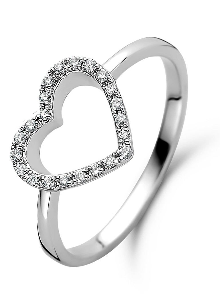 Diamond Point Dames Witgouden ring 0.08 ct diamant Dreamer in de kleur Witgoud