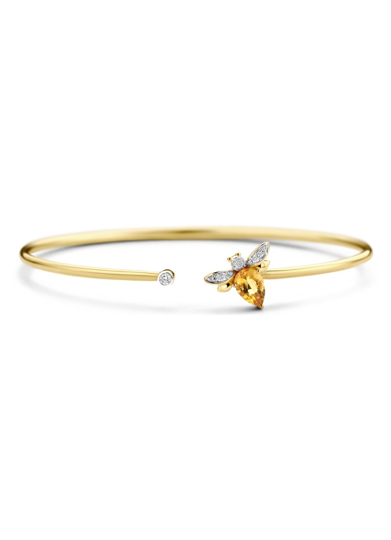 Diamond Point Dames Geelgouden armband 0.71 ct citrien Queen Bee in de kleur Geelgoud