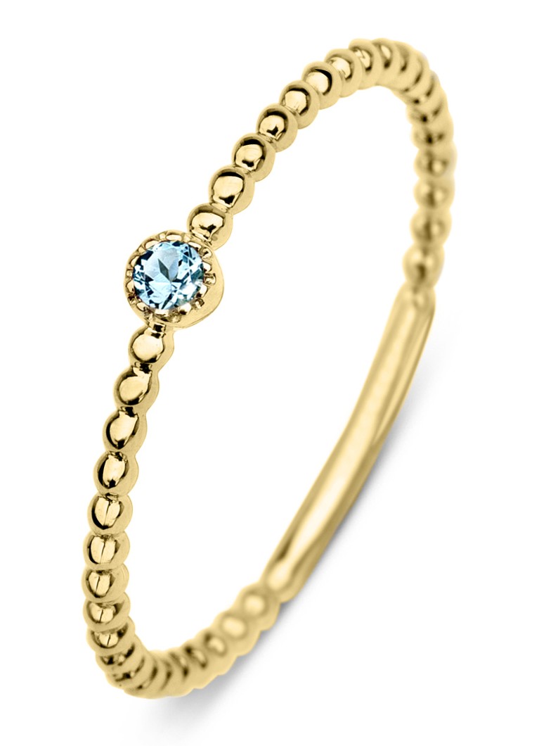 Diamond Point Dames Geelgouden ring 0.04 ct topaas Joy in de kleur Goud