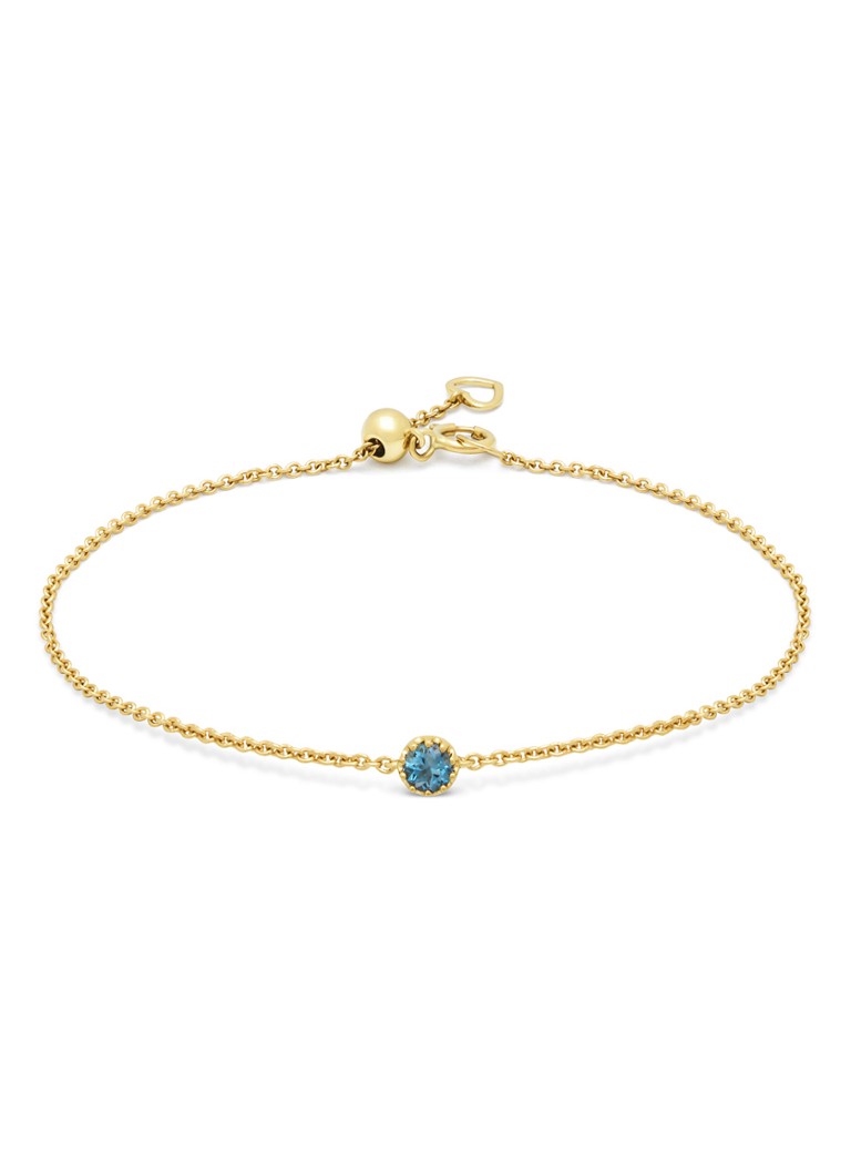 Diamond Point Dames Geelgouden armband, 0.14 ct london topaas, Joy in de kleur Geelgoud
