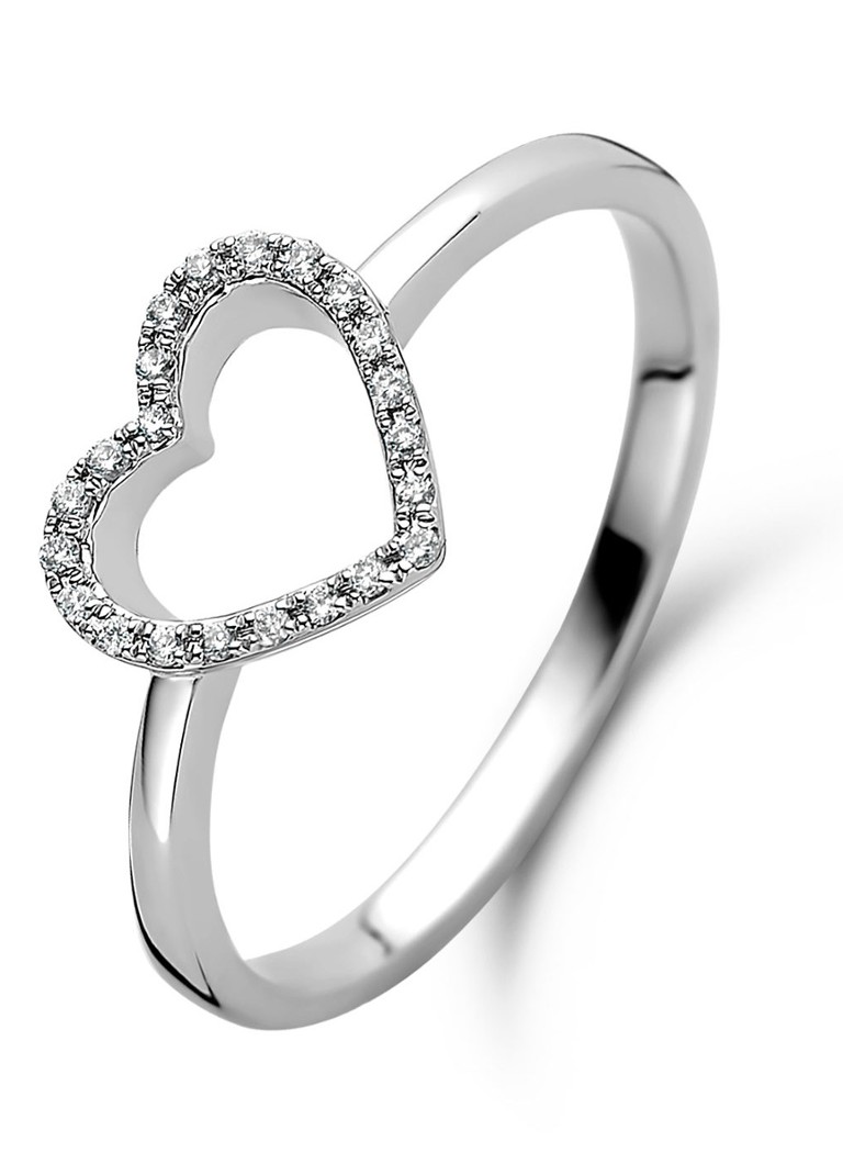 Diamond Point Dames Witgouden ring 0.06 ct diamant Dreamer in de kleur Witgoud