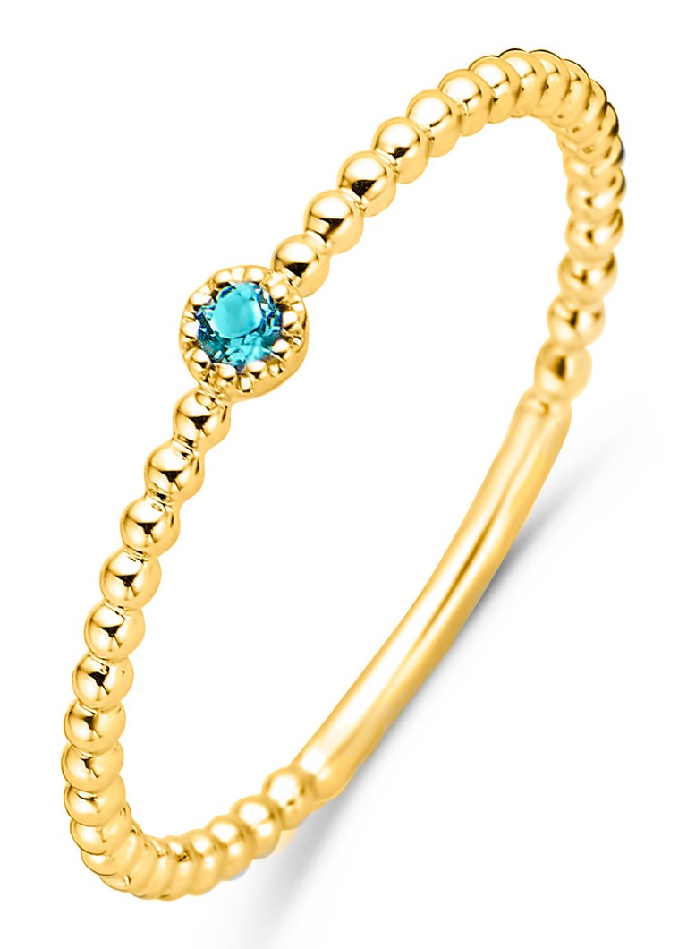 Diamond Point Dames Geelgouden ring 0.04 ct london topaas Joy in de kleur Geelgoud