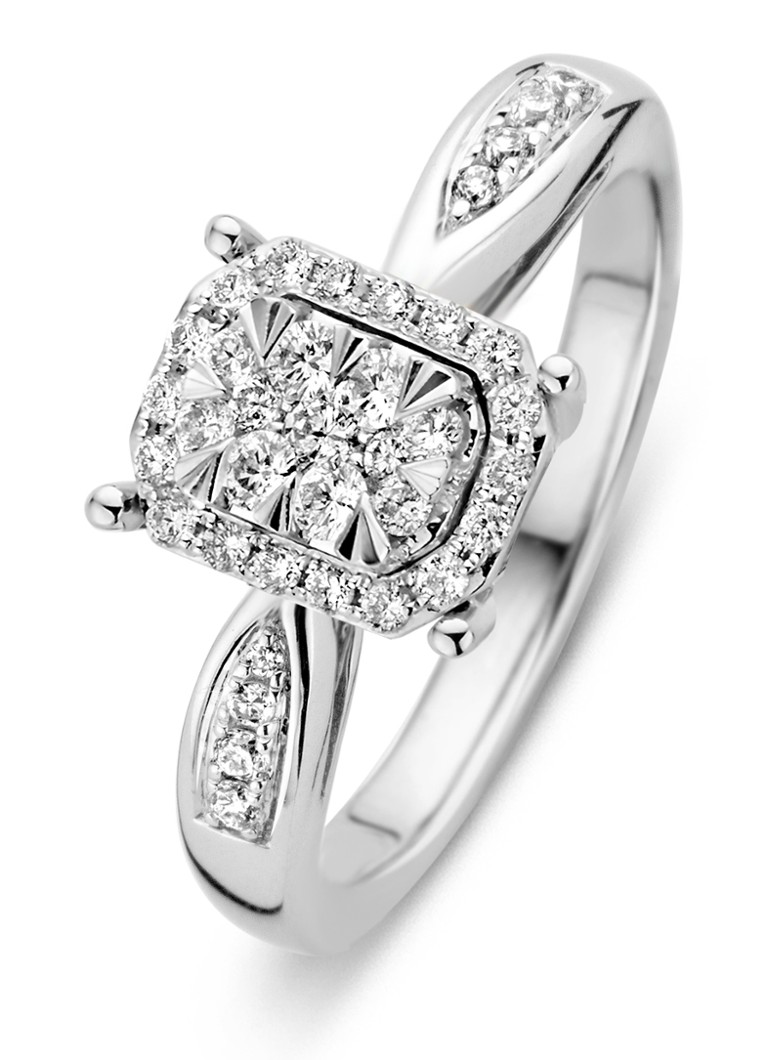 Diamond Point Dames Witgouden ring 0.34 ct diamant Enchanted in de kleur Witgoud