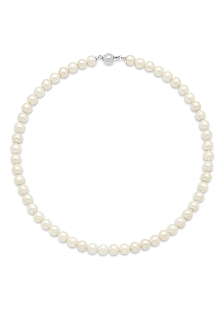 Diamond Point Dames Witgouden collier Rivièra in de kleur Wit