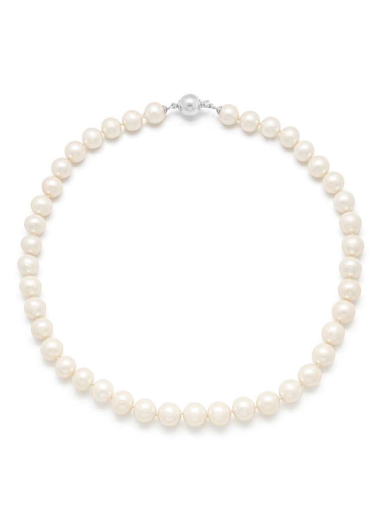Diamond Point Dames Witgouden collier Rivièra in de kleur Wit