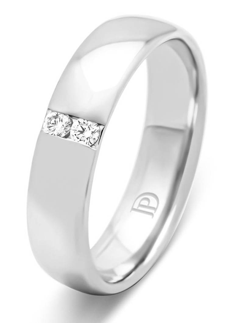 Diamond Point Dames Witgouden ring, 0.07 ct diamant, Wedding in de kleur Witgoud