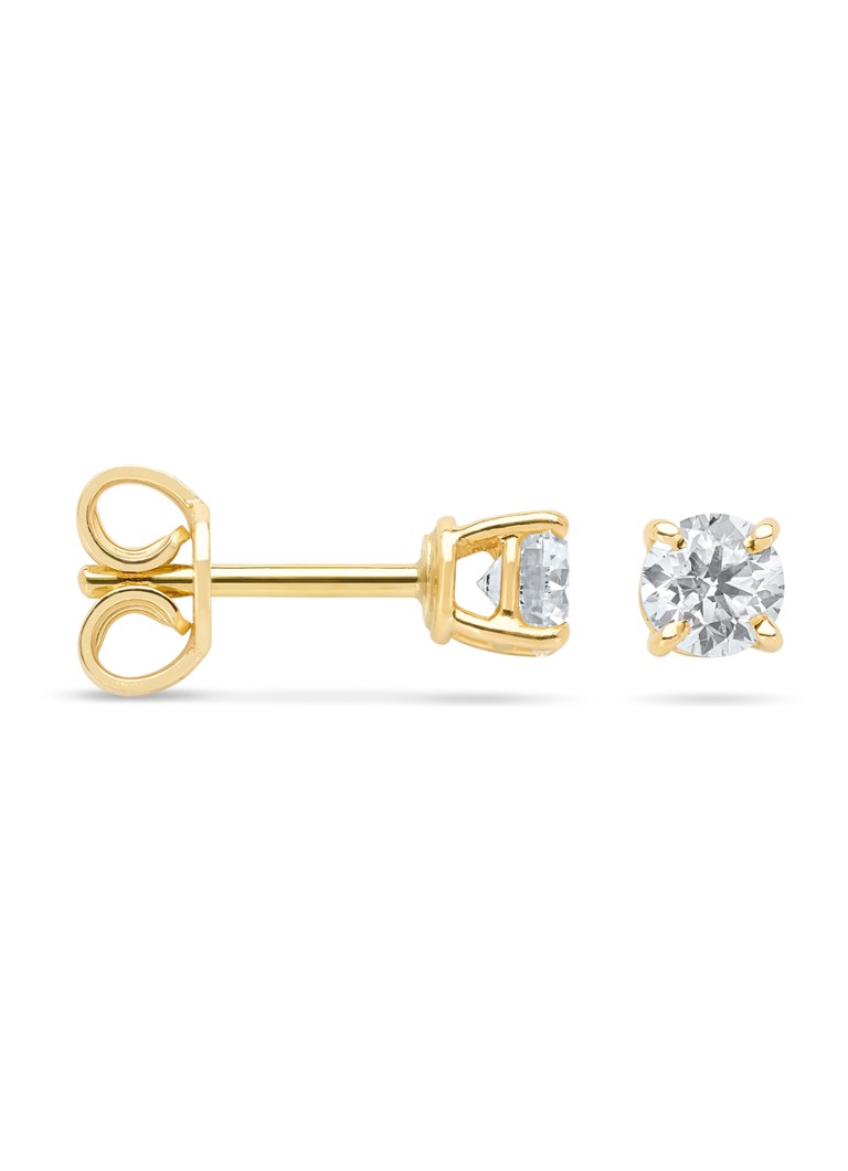 Diamond Point Dames Geelgouden ring, 0.20 ct diamant, Starlight in de kleur Geelgoud