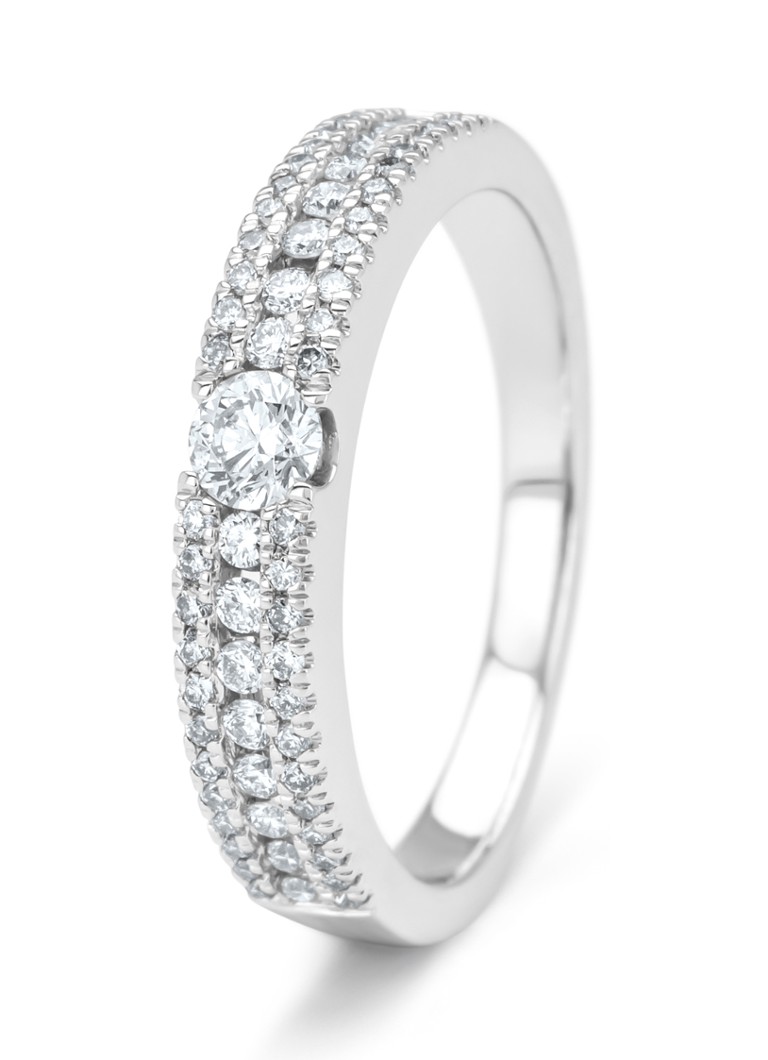 Diamond Point Dames Witgouden ring, 0.49 ct diamant, Majestic in de kleur Witgoud