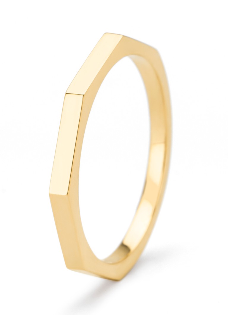 Diamond Point Dames Geelgouden ring Ensemble in de kleur Geelgoud