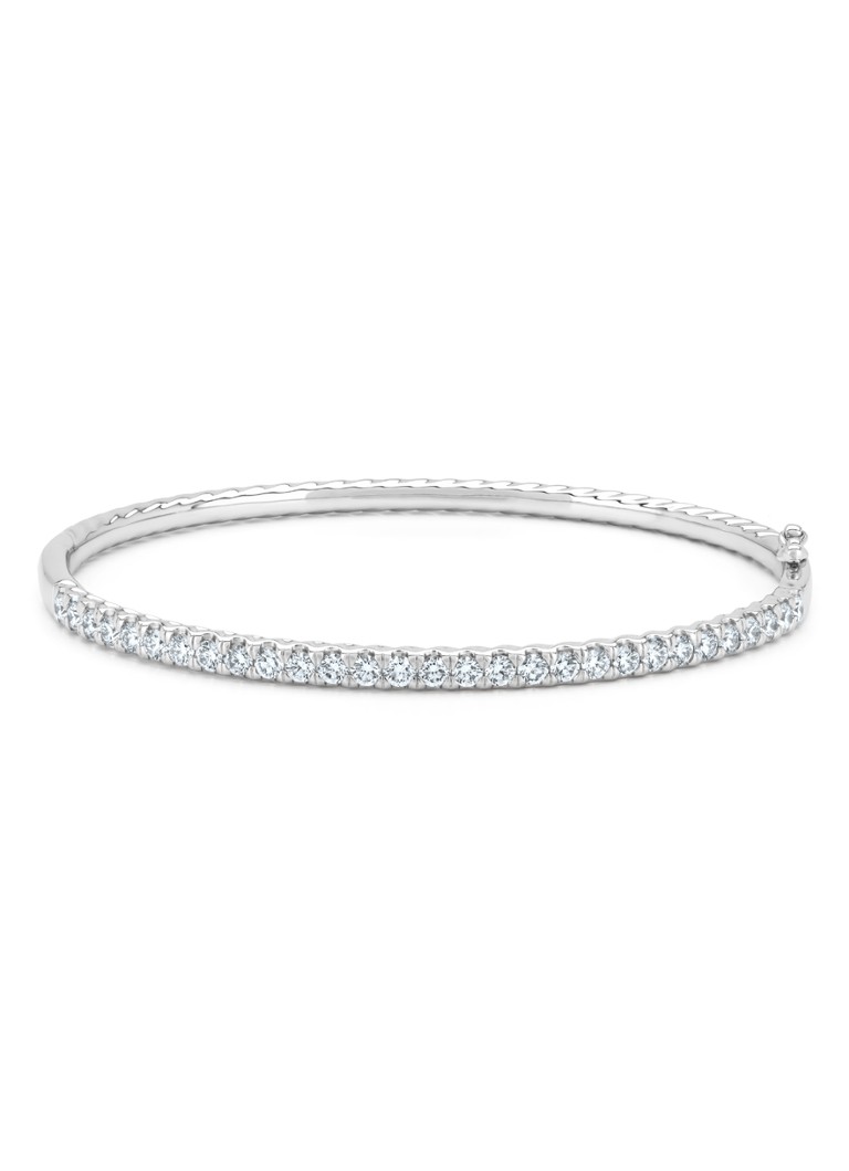 Diamond Point Dames Witgouden armband, 1.52 ct diamant, Gallery in de kleur Witgoud