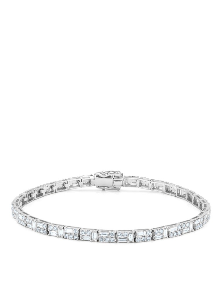Diamond Point Dames Witgouden armband, 2.90 ct diamant, Gallery in de kleur Witgoud