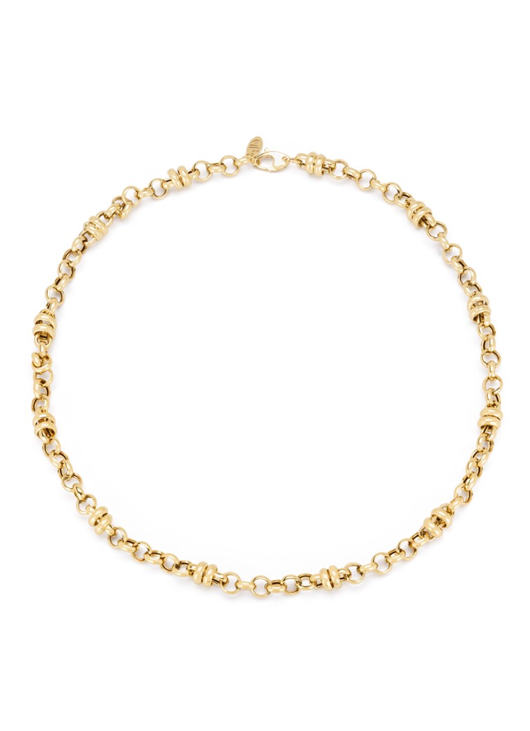Diamond Point Dames Geelgouden schakel collier Timeless Treasures 45 cm in de kleur Geelgoud