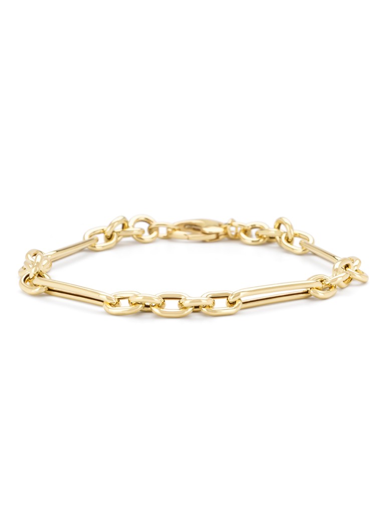 Diamond Point Dames Geelgouden schakelarmband Timeless Treasures 19 cm in de kleur Geelgoud