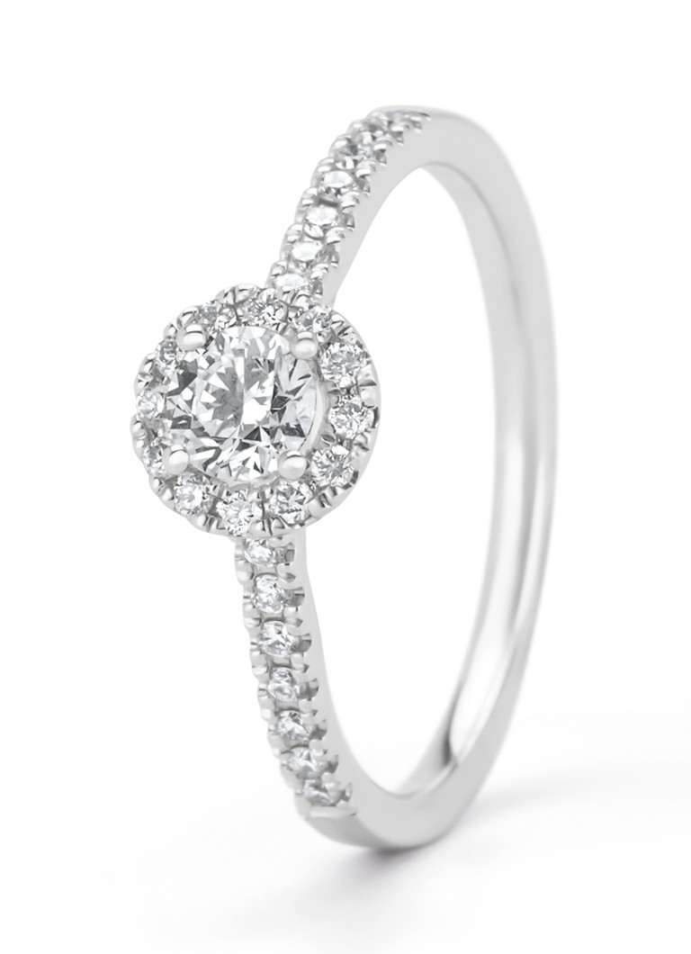 Diamond Point Dames Witgouden ring, 0.50 ct diamant, Perfect Match in de kleur Witgoud